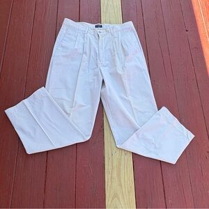 Dockers Khakis Men’s Light Tan 36x34 Cotton Pleated Front Pants
